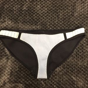 Blue denim triangl bikini bottom